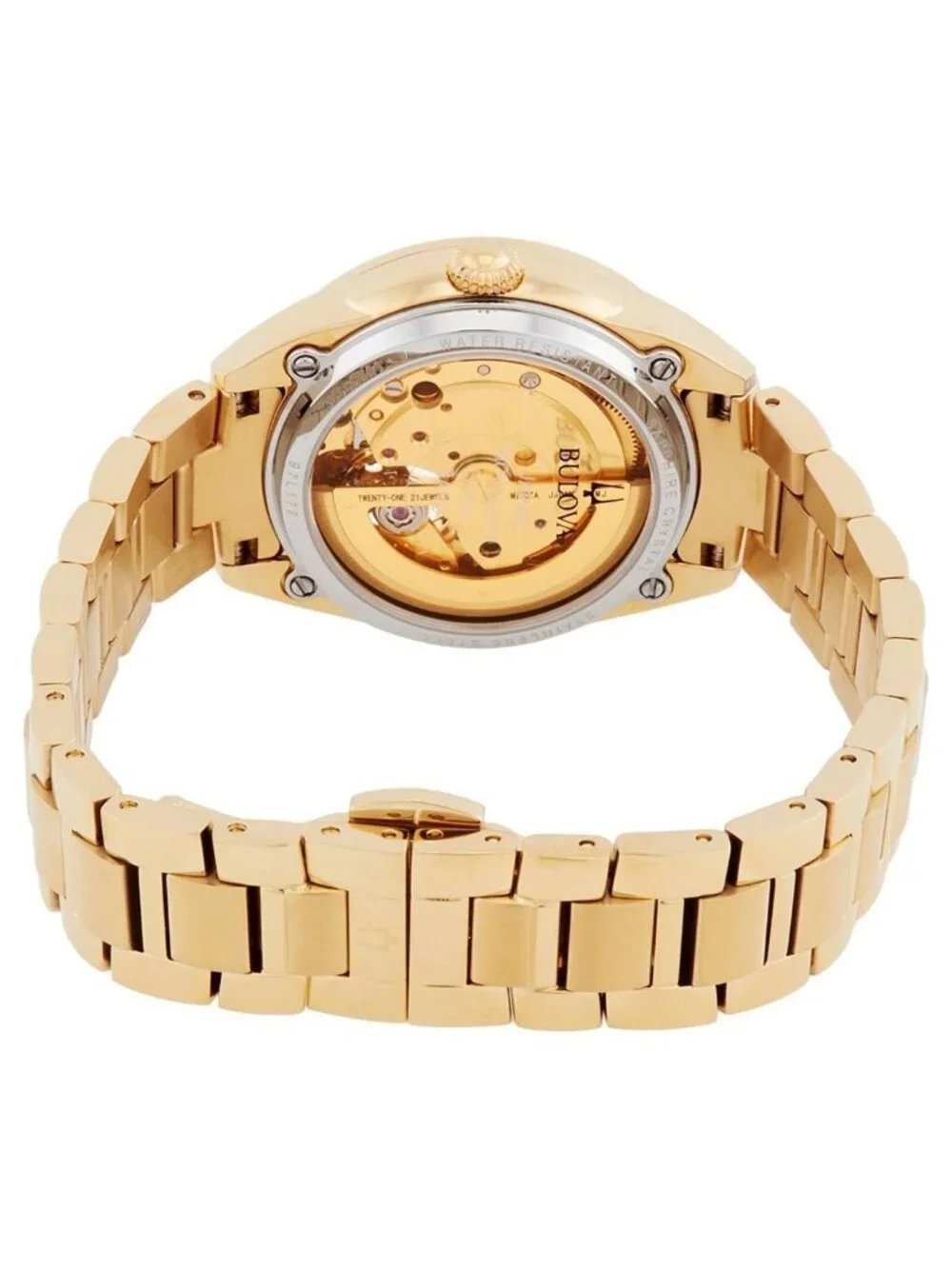 NWT Bulova Sutton Automatic White Mother of Pearl Dial Ladies Watch
